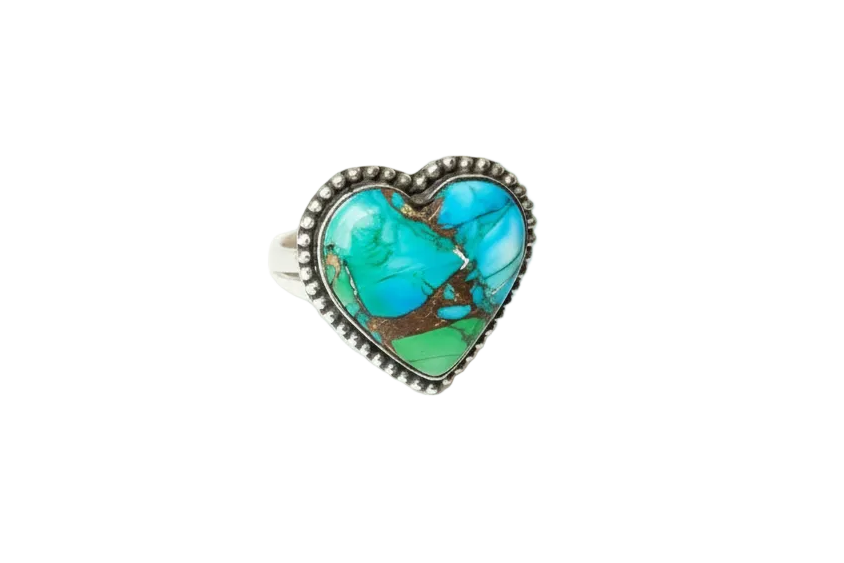 Dahlia Green Turquoise Ring