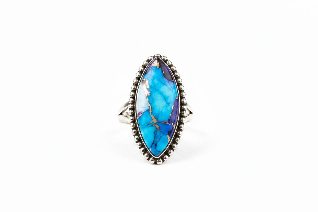 Ovana Blue Turquoise Ring