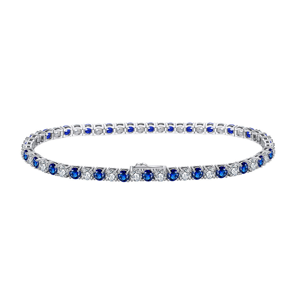 Gia Blue Dazzled Tennis Bracelet