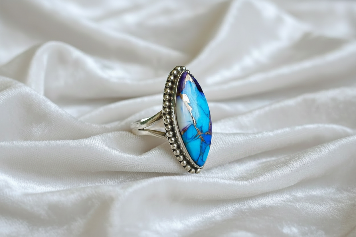 Ovana Blue Turquoise Ring