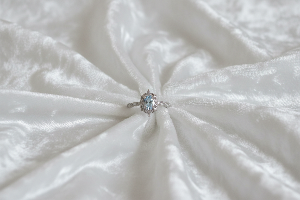 Leiah Aquamarine Ring