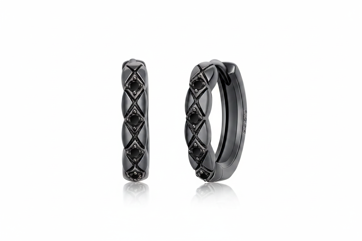 Hailey Gun Smoke Hoops