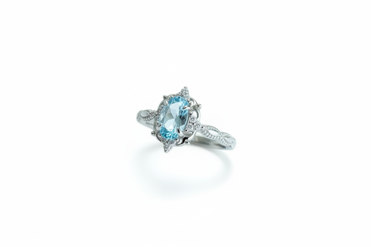 Leiah Aquamarine Ring