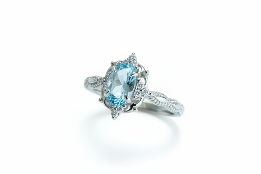 Leiah Aquamarine Ring